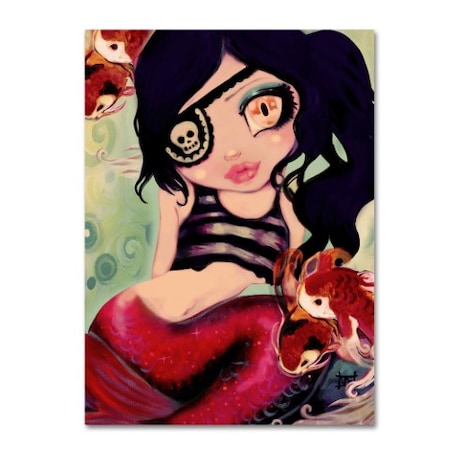 Natasha Wescoat 'Mermaid Pirate' Canvas Art,18x24